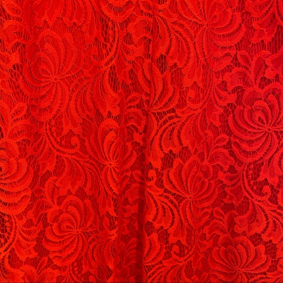 Sharagano Sleeveless Res Lace A Line Dress 4 - Picture 7 of 9